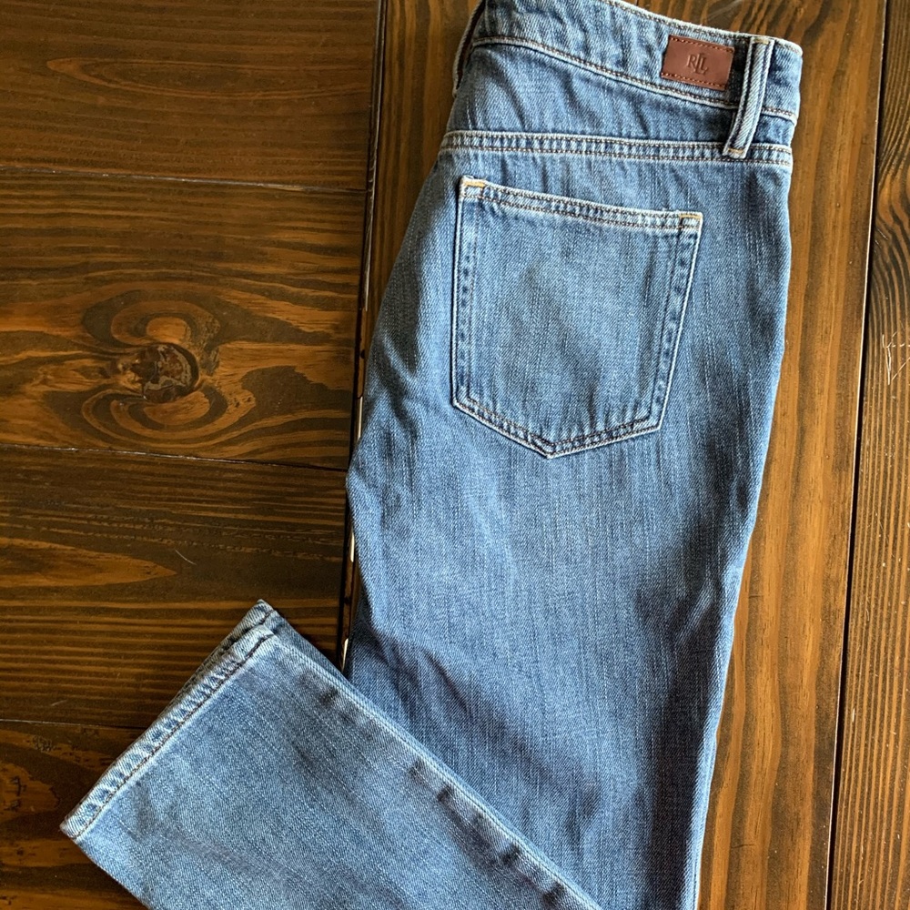 Lauren Ralph Lauren Blue Denim Capris, Size 6